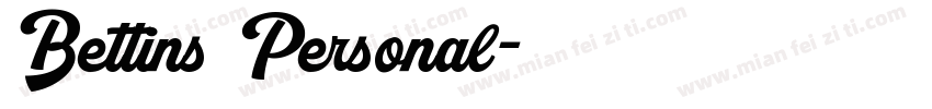 Bettins Personal字体转换